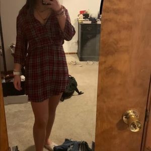 Checkered Print Dress